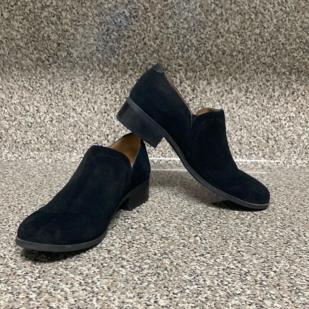 Toms Shaye Low Bootie Black Suede Size 8
